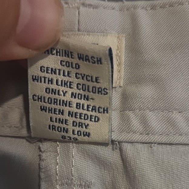 Bass Khaki Tan Stretch Cotton Cropped Capri Pants, Women's Size 14 - Thumbnail 6