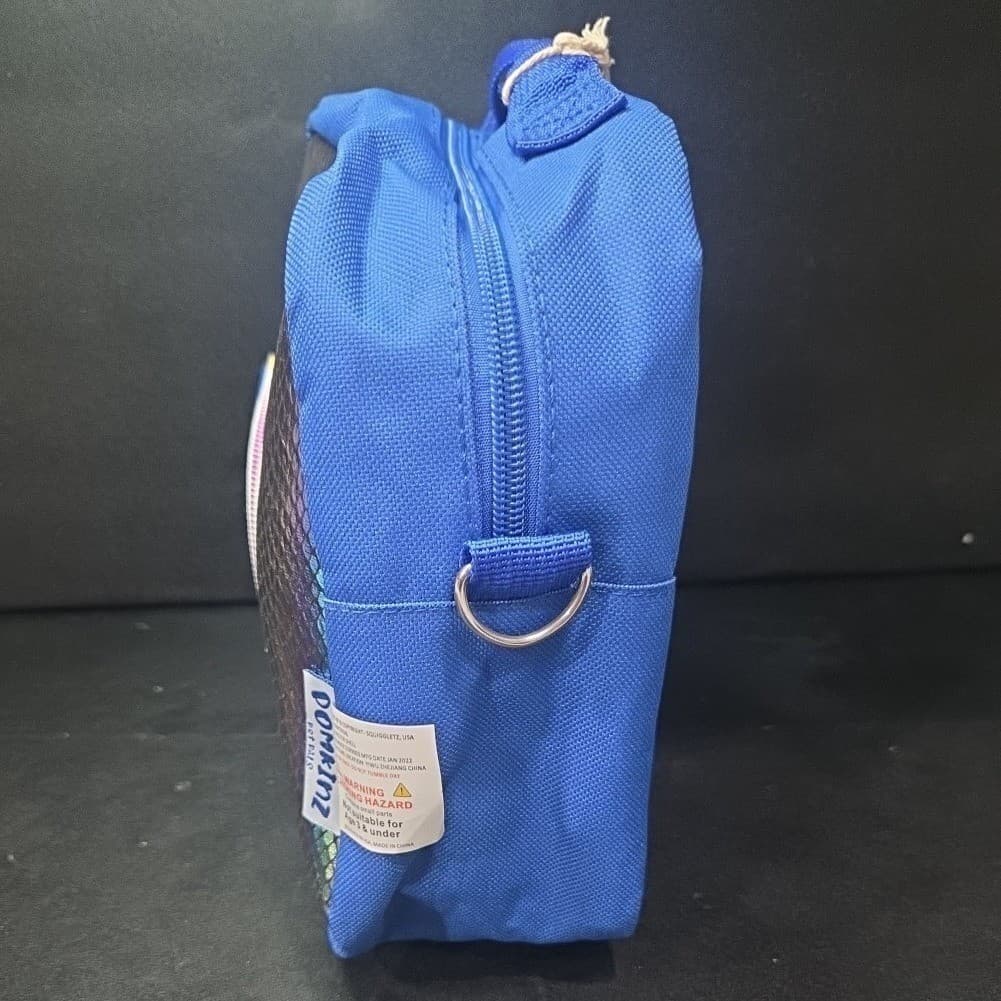 Pomkinz Pet Pals 5-Piece Plush Toy Set with Iridescent Blue Carrying Case Bag - Thumbnail 5