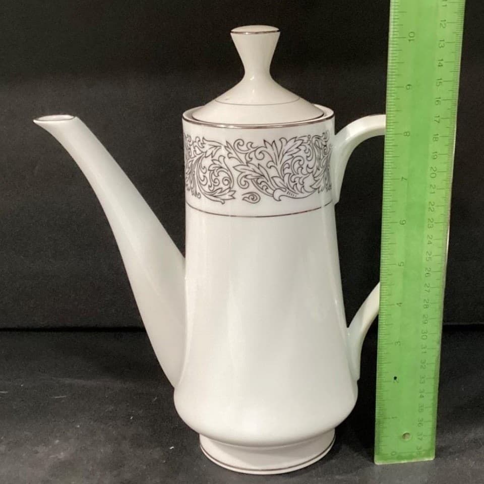 Brookwood Porcelain "Santiago" Lidded Coffee Pot #M2001, Mid-Century Tableware - Thumbnail 7