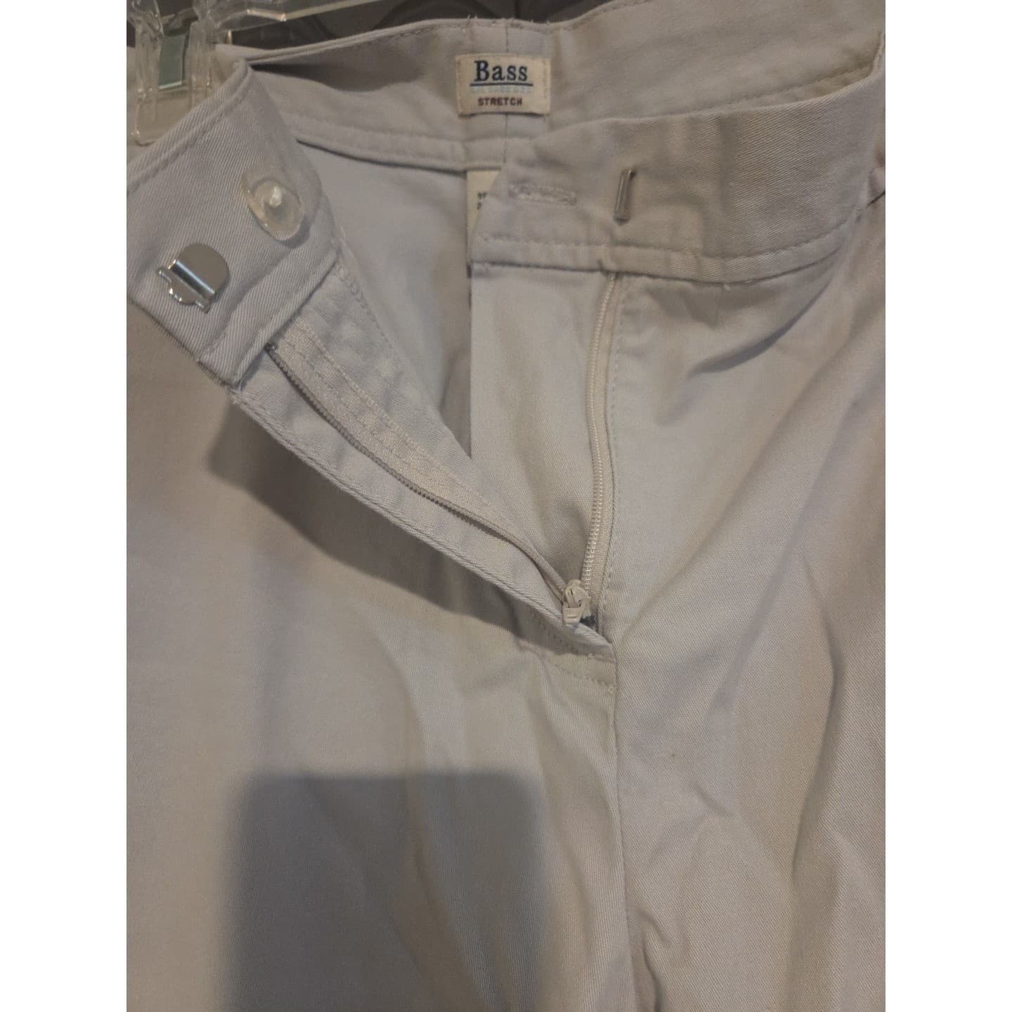Bass Khaki Tan Stretch Cotton Cropped Capri Pants, Women's Size 14 - Thumbnail 7