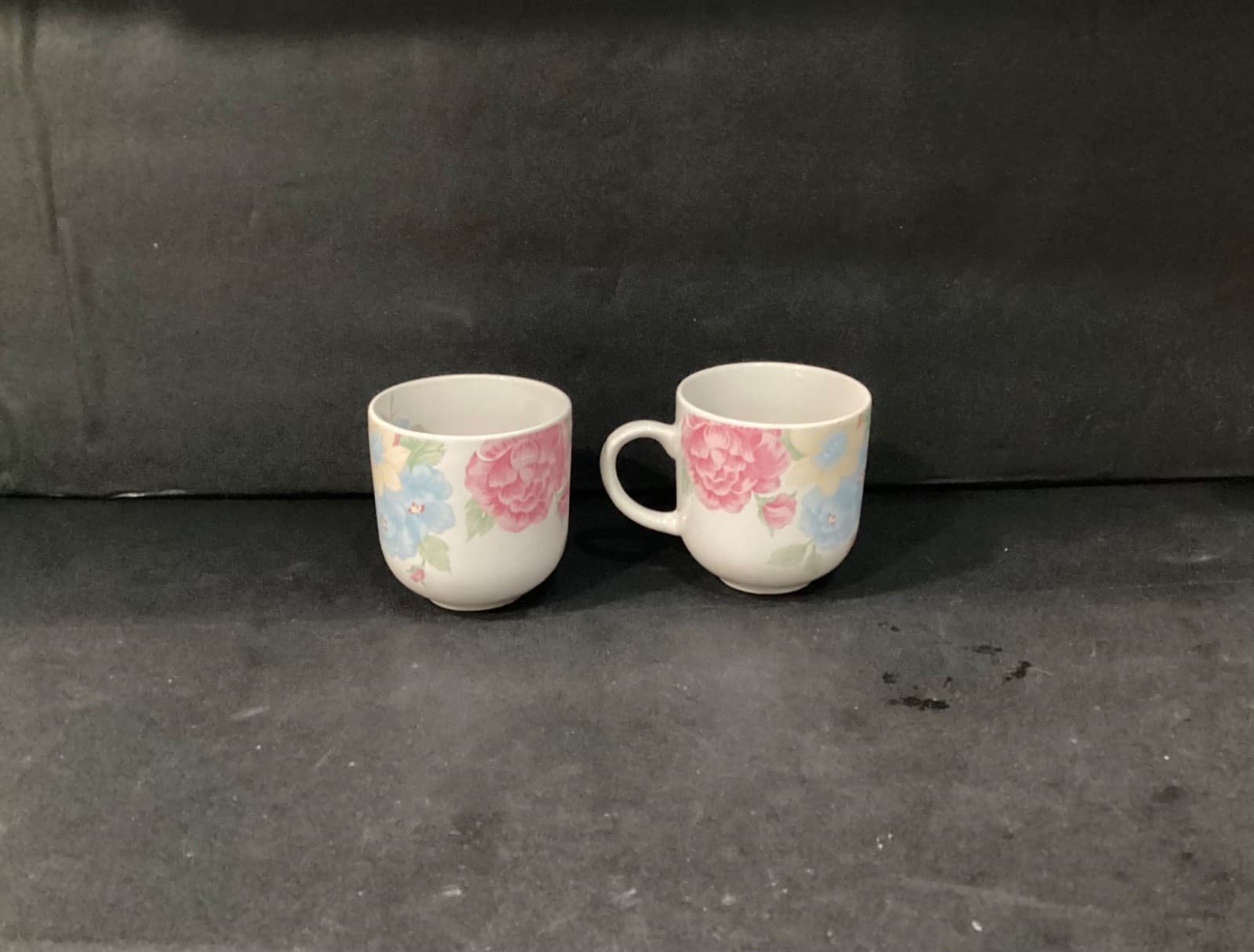 Tienshan Stoneware Floral Tea Coffee Cups Set Of 2 - Thumbnail 3