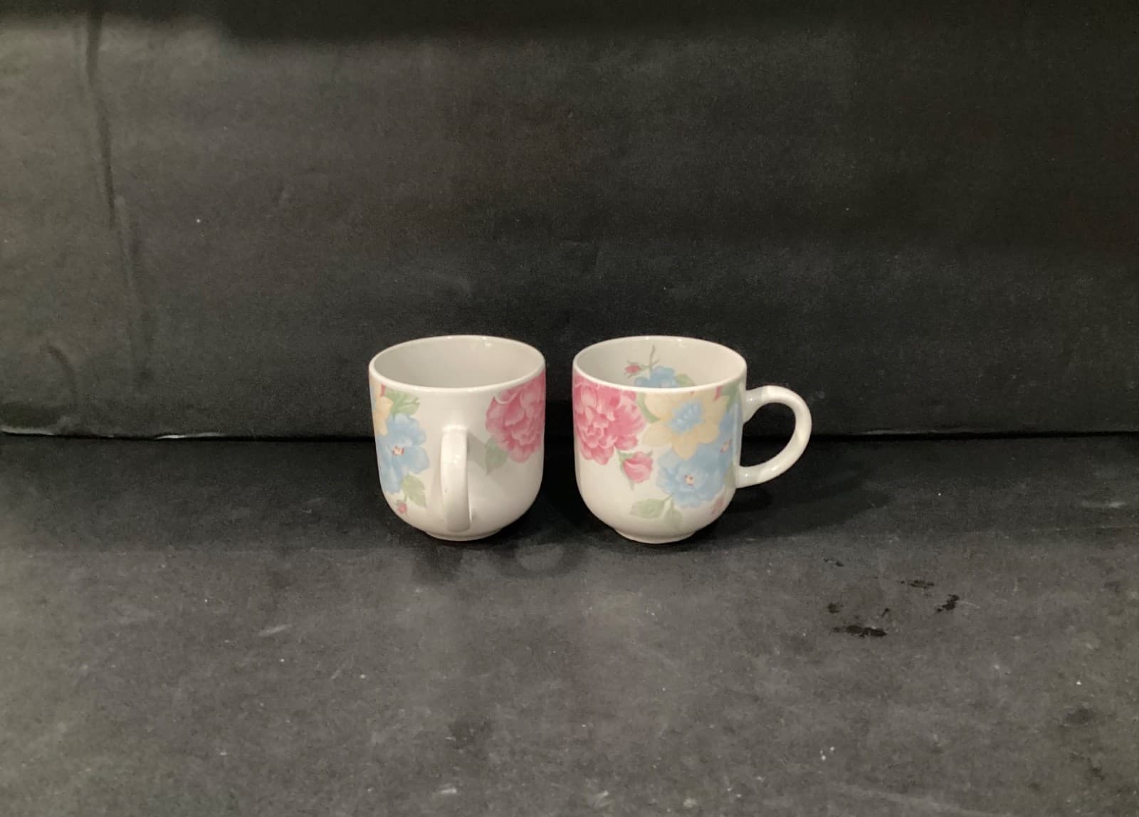 Tienshan Stoneware Floral Tea Coffee Cups Set Of 2 - Thumbnail 5