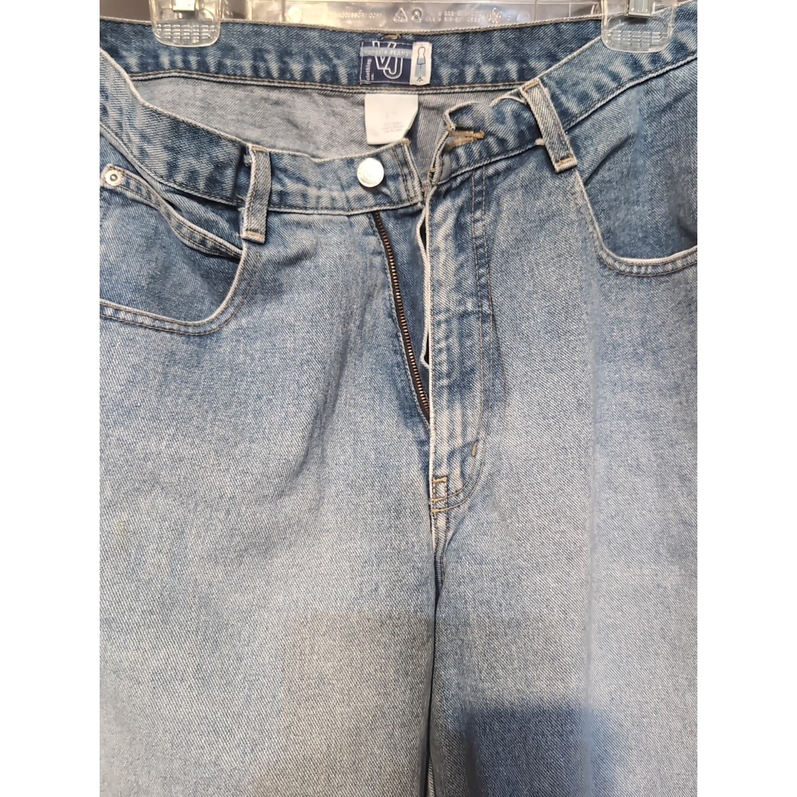 Venezia Jeans Co Blue Medium Wash Straight Leg 100 Cotton Jeans, Women's 22W - Thumbnail 6