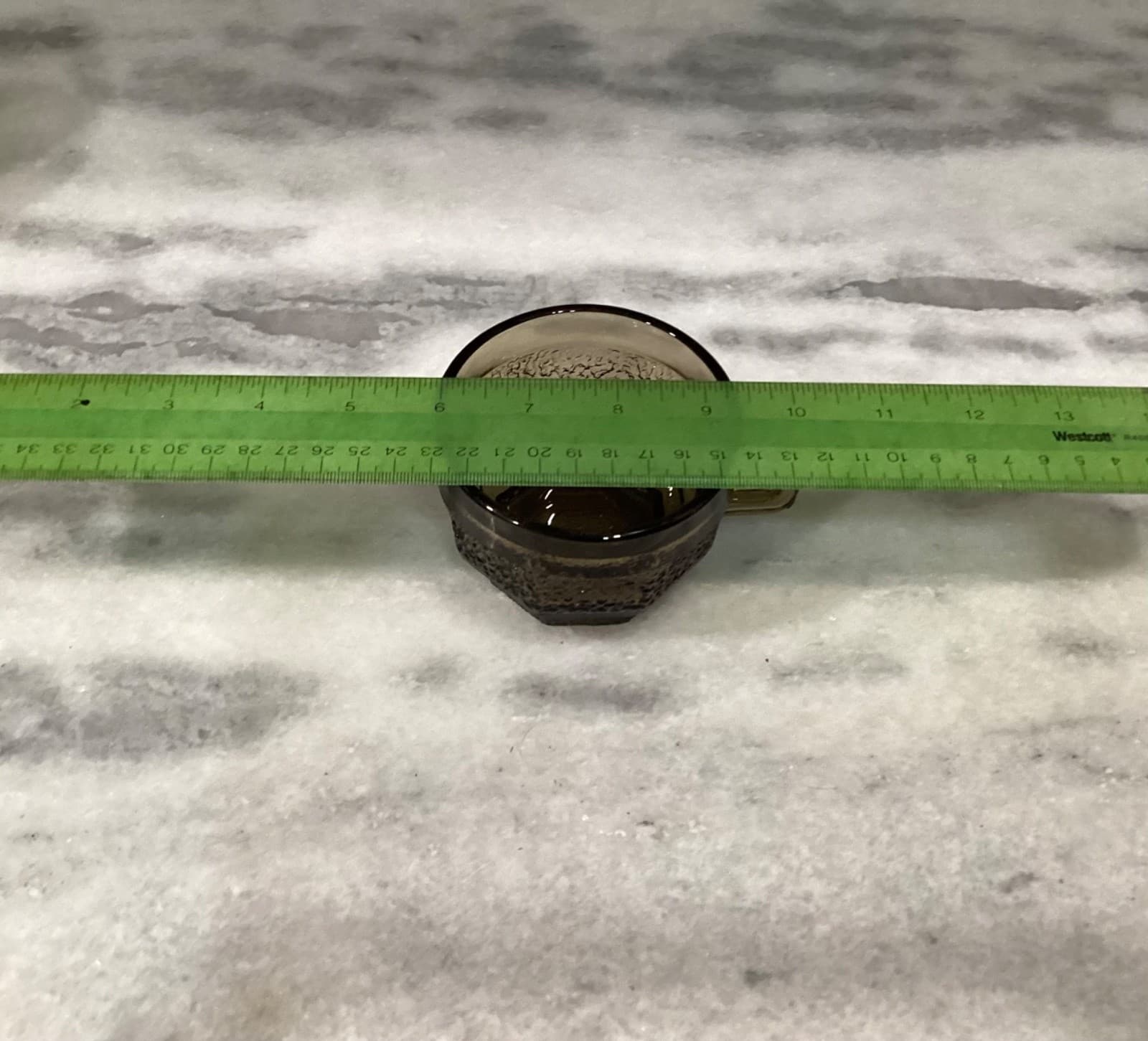 Vintage Anchor Hocking Brown Octagon Textured Cups Set of 4 - Thumbnail 6