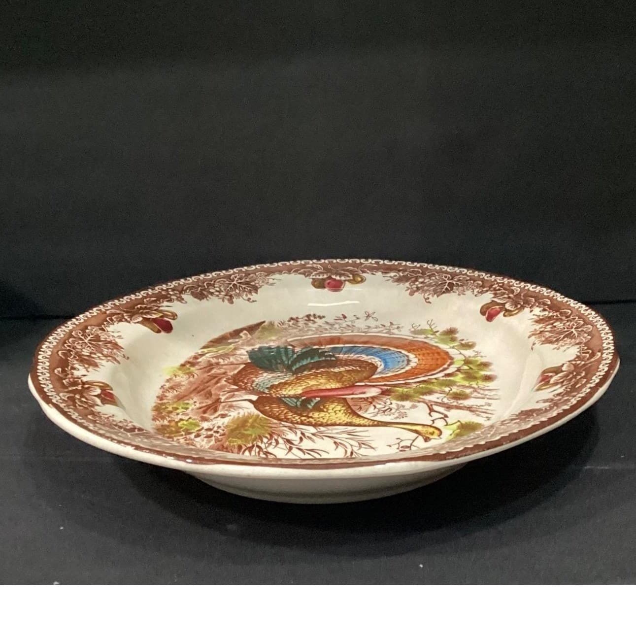 Fred Roberts Co Thanksgiving Turkey Platter, Ceramic Serving Tray, Tableware - Thumbnail 10