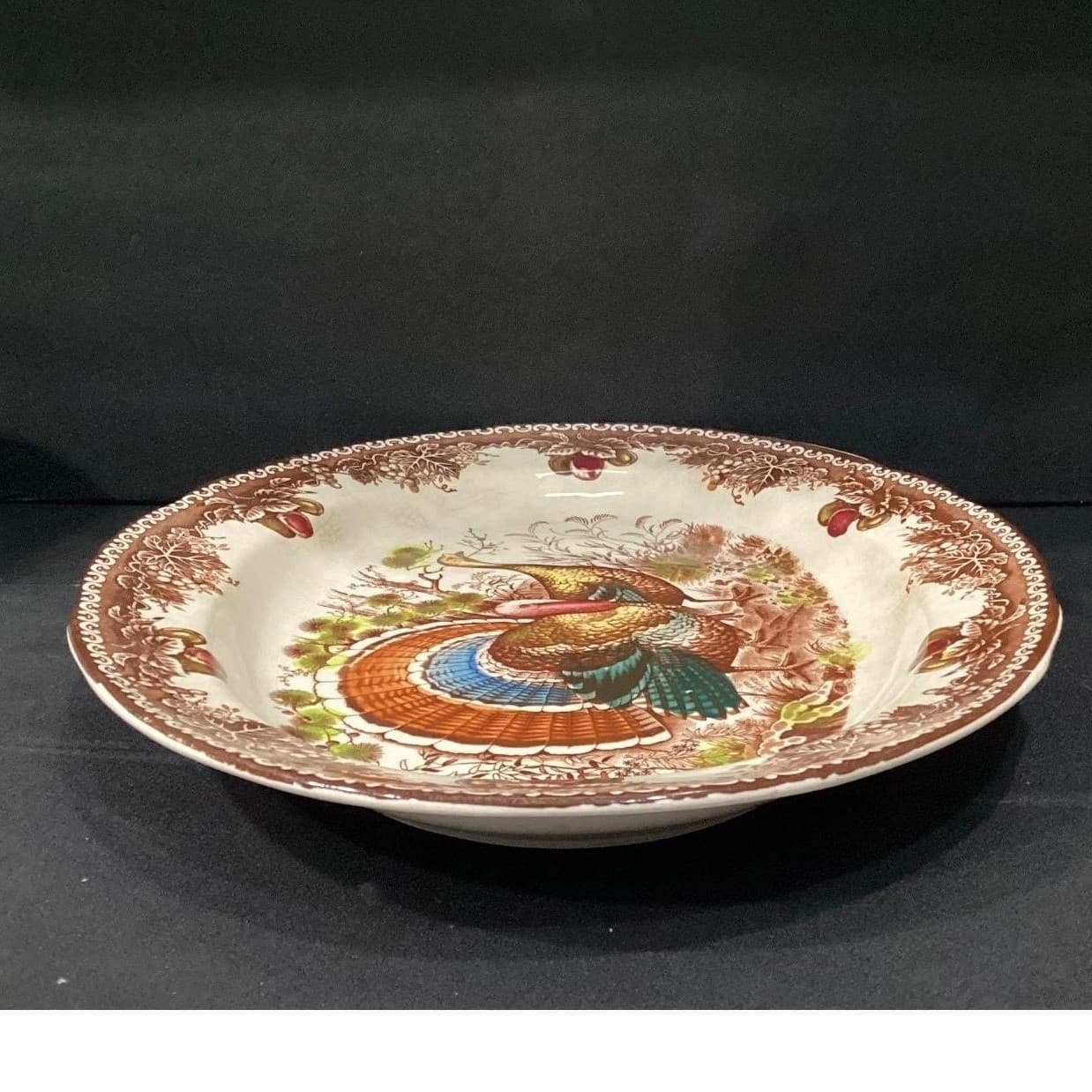 Fred Roberts Co Thanksgiving Turkey Platter, Ceramic Serving Tray, Tableware - Thumbnail 8