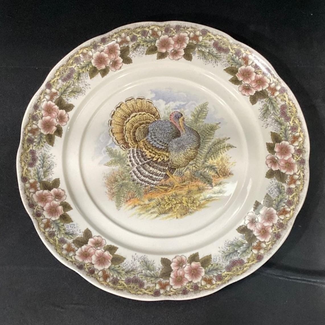 Churchill Myott Thanksgiving Soup Tureen Set, Four Piece Brown Transferware, Vtg - Thumbnail 7