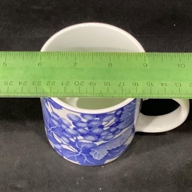 Omnibus By Fitz And Floyd "Bordeaux" Mugs, Set of 2, Grapevine Design Drinkware - Thumbnail 7
