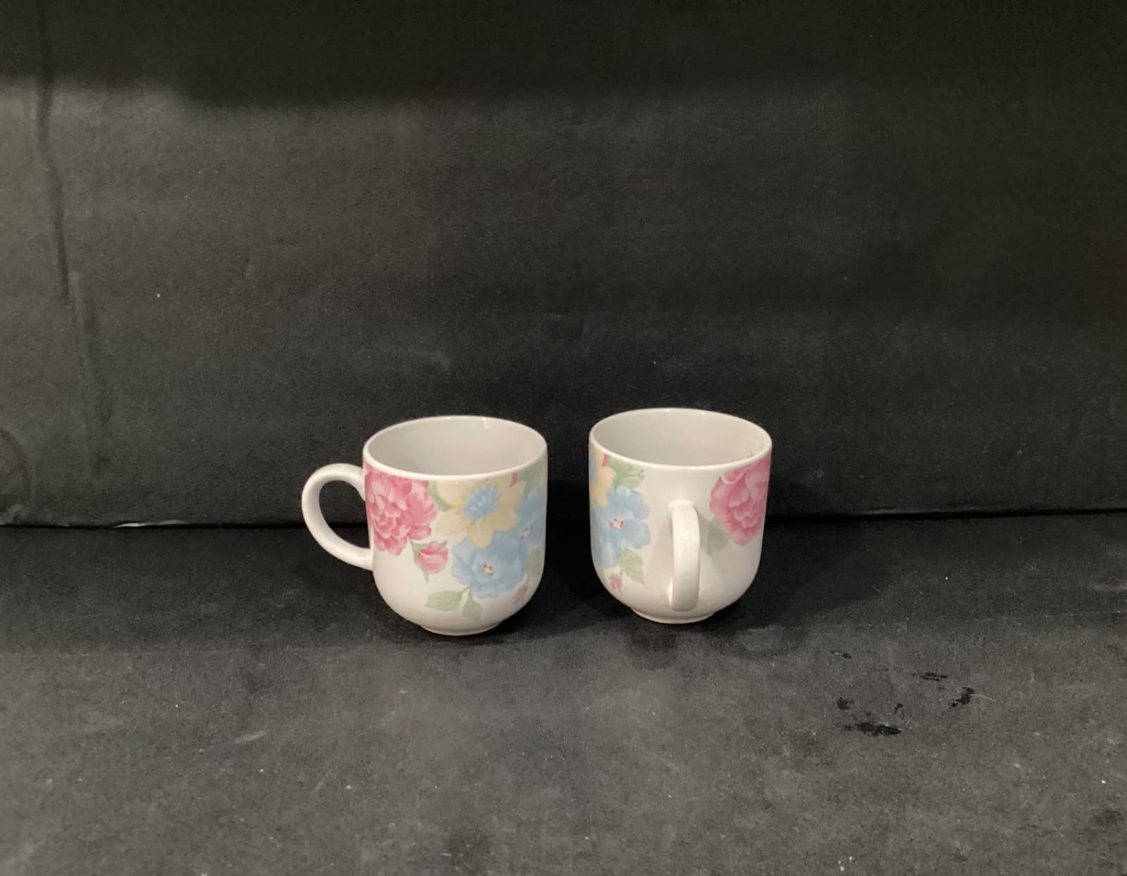 Tienshan Stoneware Floral Tea Coffee Cups Set Of 2 - Thumbnail 4