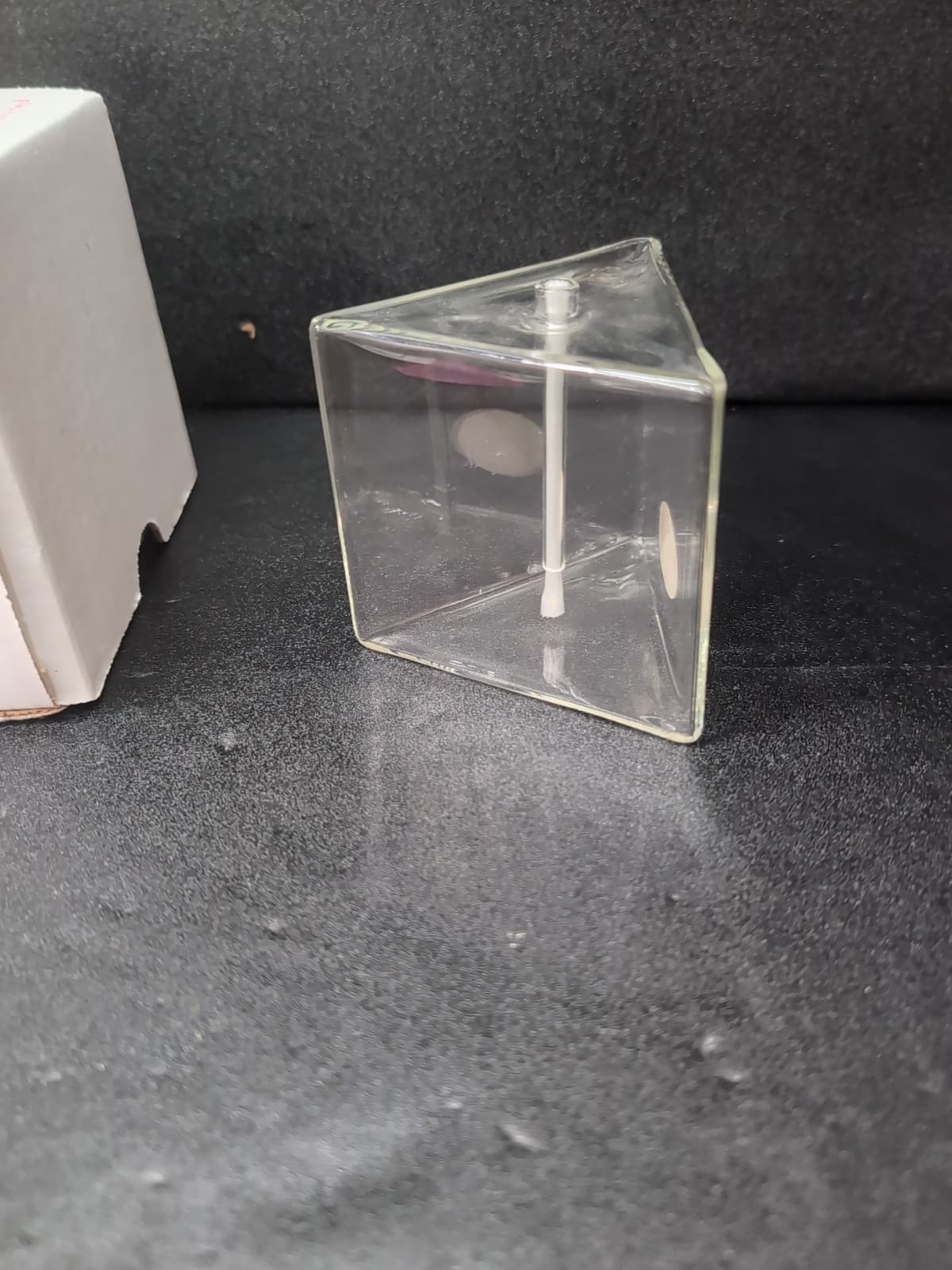 Firelight Glass 3" Medium Prism Candle, Triangle Candle, Prism Oil Lamp, Decor - Thumbnail 5
