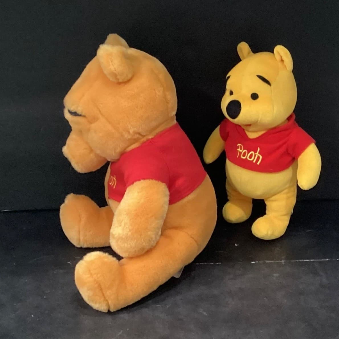 Disney Winnie the Pooh Plush Stuffed Animal Toys, Set of 2 Yellow Red Shirt Bear - Thumbnail 10