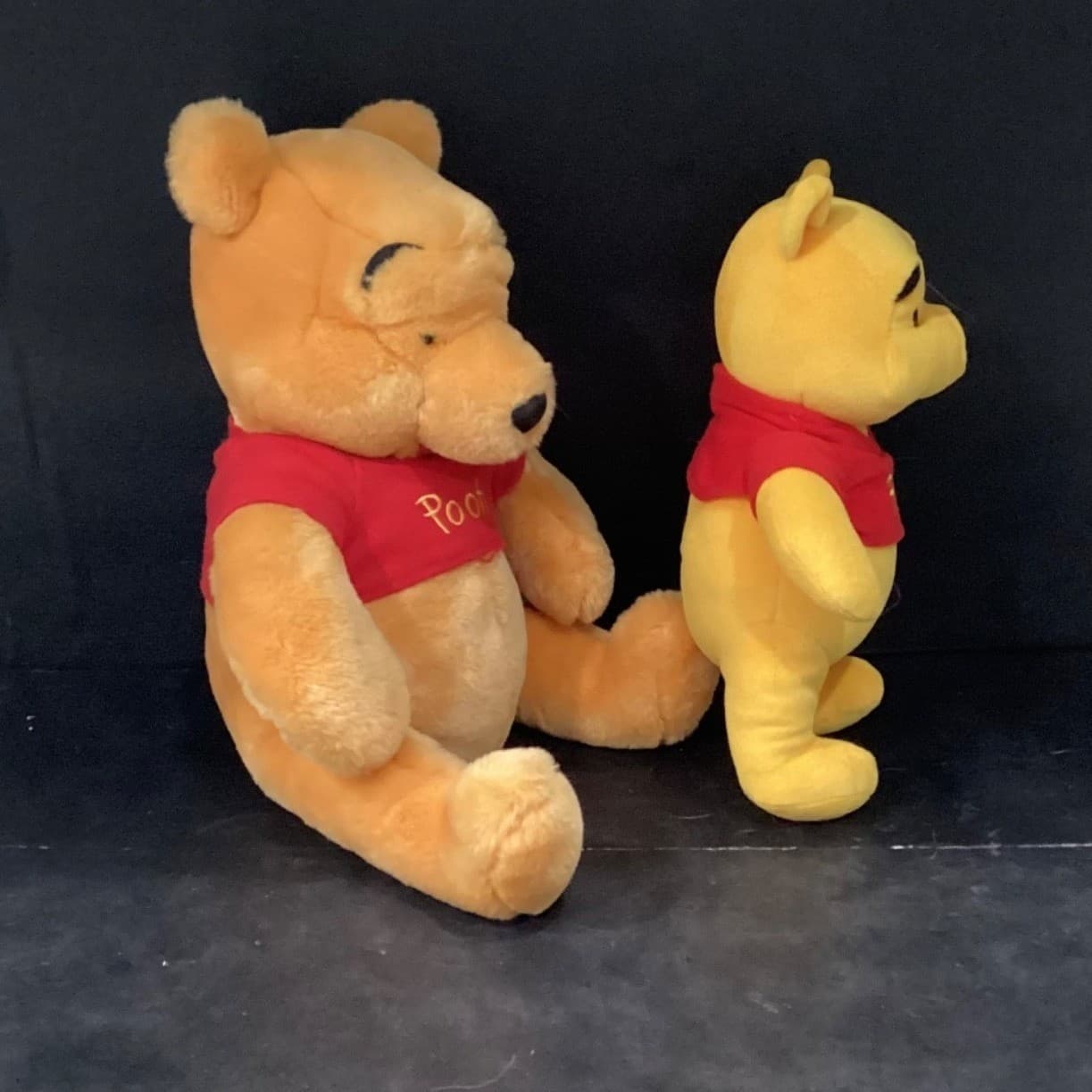 Disney Winnie the Pooh Plush Stuffed Animal Toys, Set of 2 Yellow Red Shirt Bear - Thumbnail 8