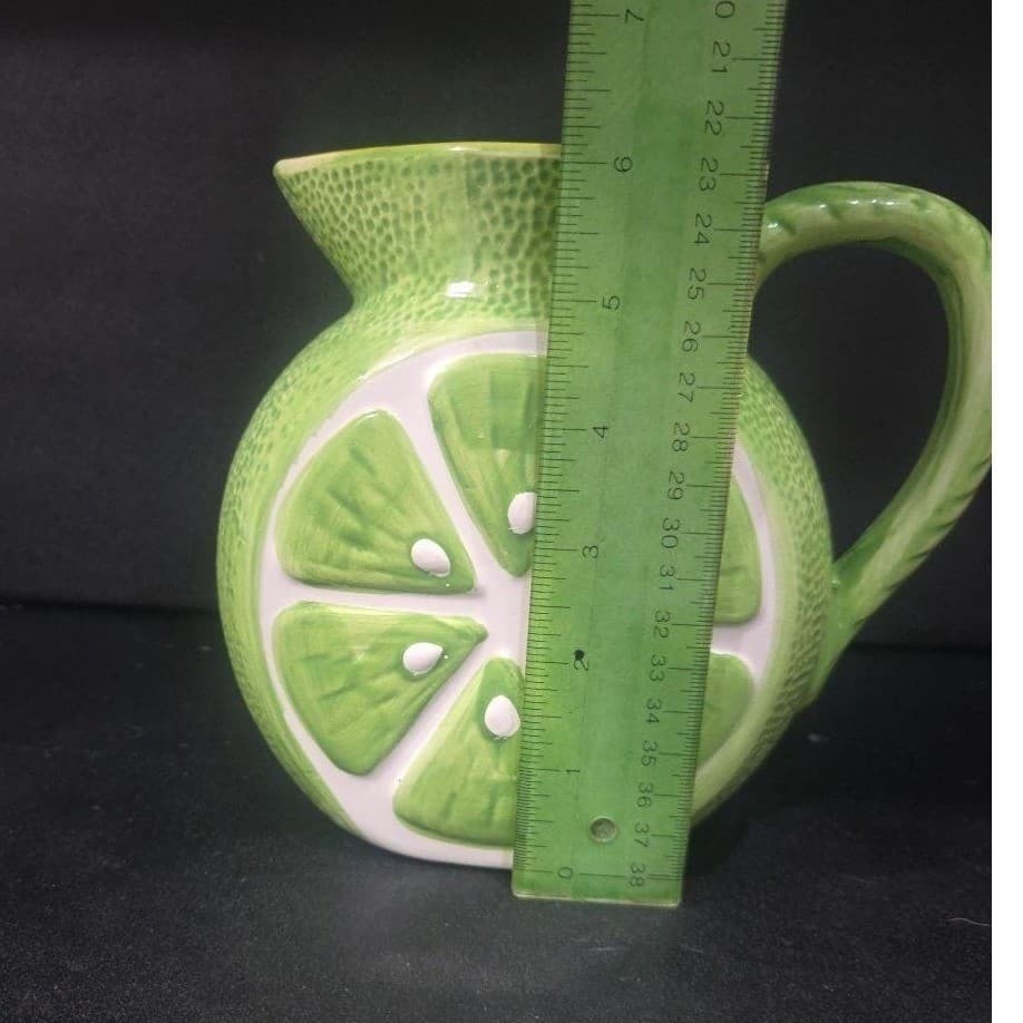 Alco Industries Lime Ceramic Pitcher, Vintage Green Jug, Replacement Tableware - Thumbnail 9