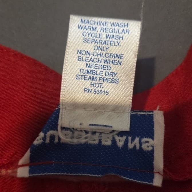 Suburbans Vintage Red High Waisted Pleated Straight Leg Pants, Woman's Size 10 - Thumbnail 6