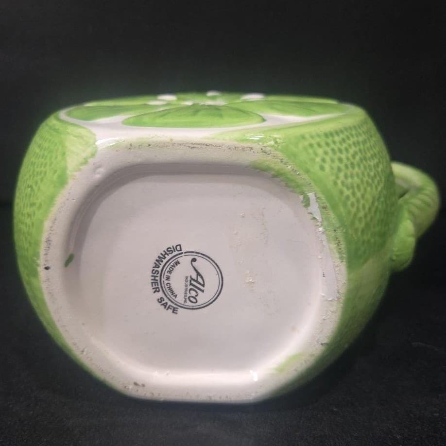 Alco Industries Lime Ceramic Pitcher, Vintage Green Jug, Replacement Tableware - Thumbnail 8