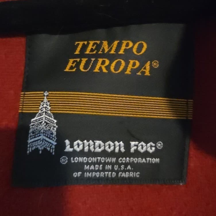 London Fog Tempo Europa Tan Khaki Trench Coat, Red Wool Liner, Women's Petite 4 - Thumbnail 5