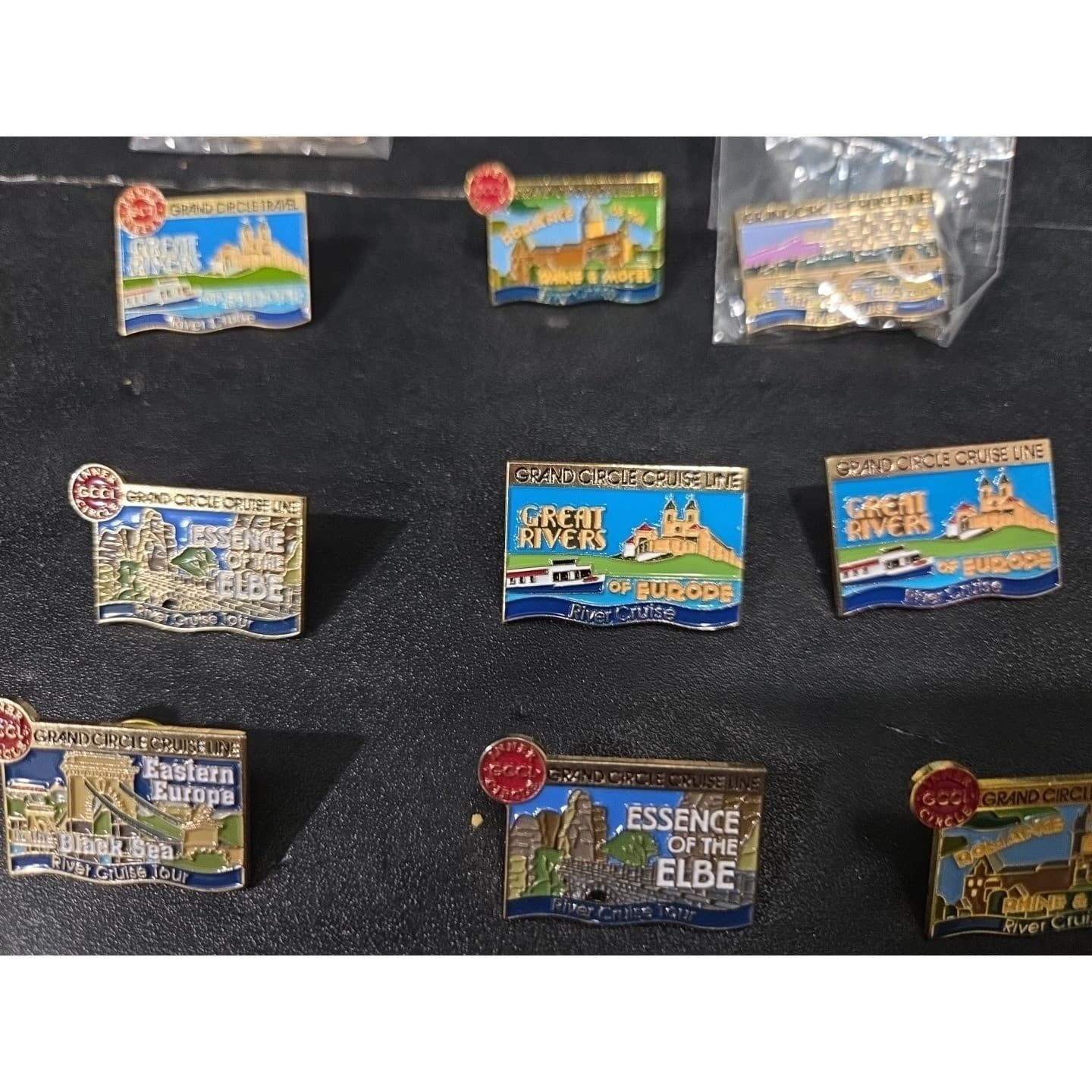 Grand Circle Cruise Line Travel Lapel Pin, Lot of 10, European River Cruise - Thumbnail 4