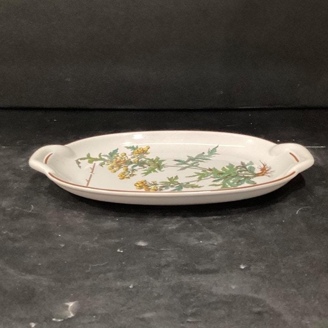 Villeroy & Boch Botanica Handled Pickle Tray, Chrysanthemum Parthenium, Serving - Thumbnail 9