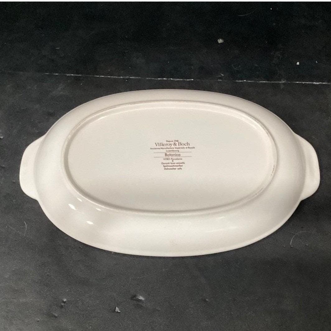 Villeroy & Boch Botanica Handled Pickle Tray, Chrysanthemum Parthenium, Serving - Thumbnail 5