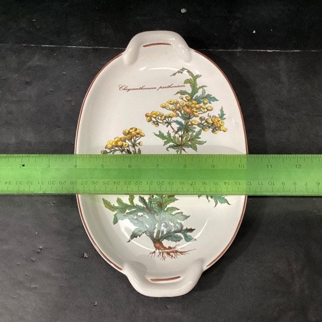 Villeroy & Boch Botanica Handled Pickle Tray, Chrysanthemum Parthenium, Serving - Thumbnail 8