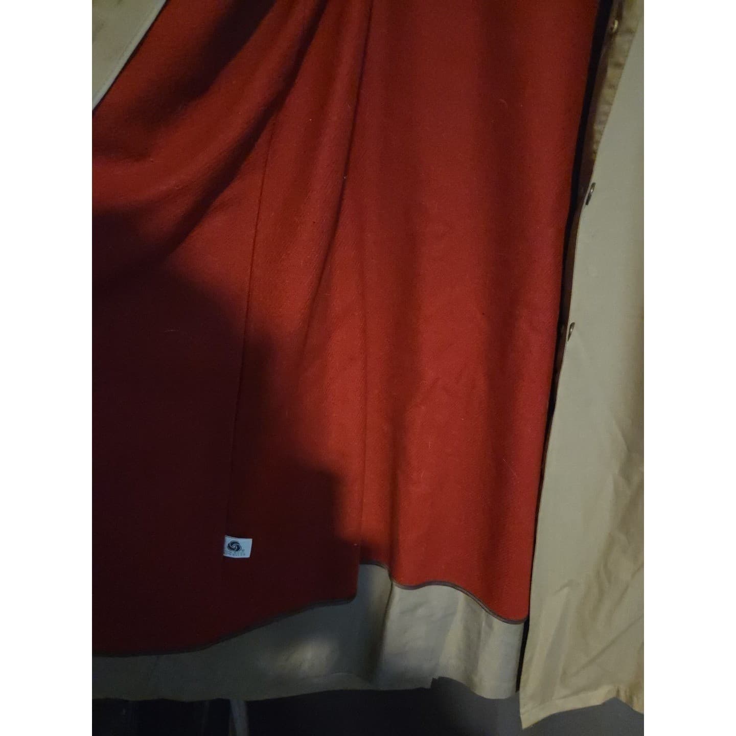 London Fog Tempo Europa Tan Khaki Trench Coat, Red Wool Liner, Women's Petite 4 - Thumbnail 6
