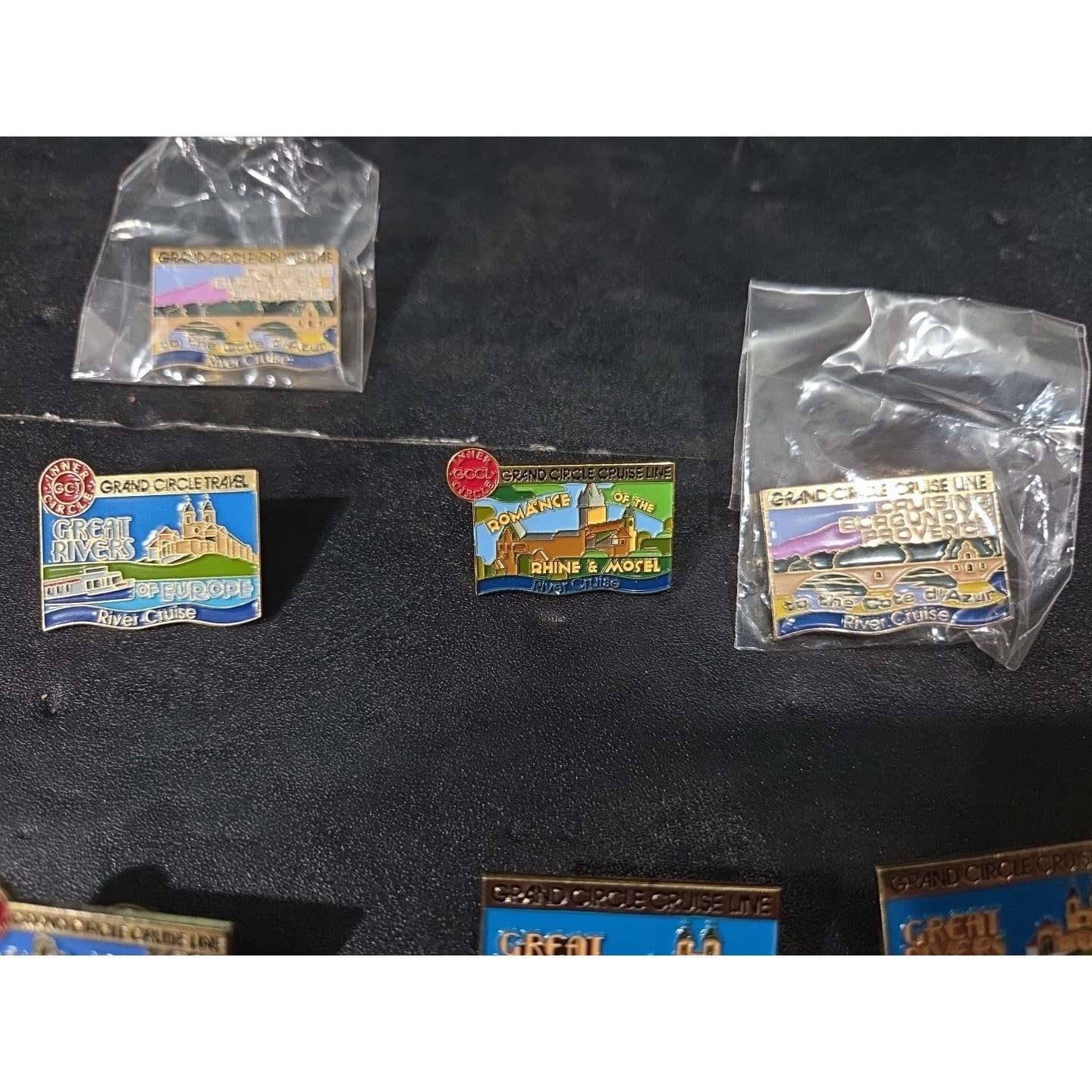 Grand Circle Cruise Line Travel Lapel Pin, Lot of 10, European River Cruise - Thumbnail 5