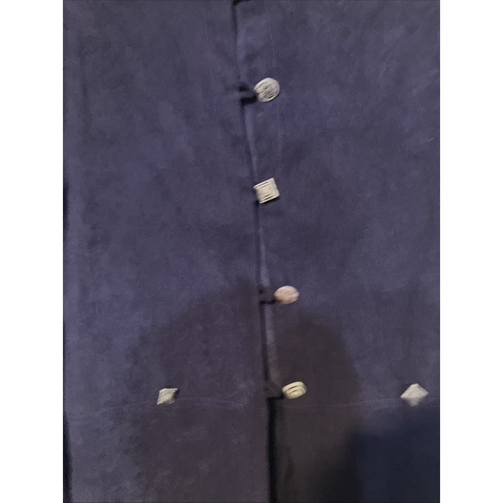 R&K Originals Purple Faux Suede Mismatched Button Front Jacket, Women's Size 8 - Thumbnail 7