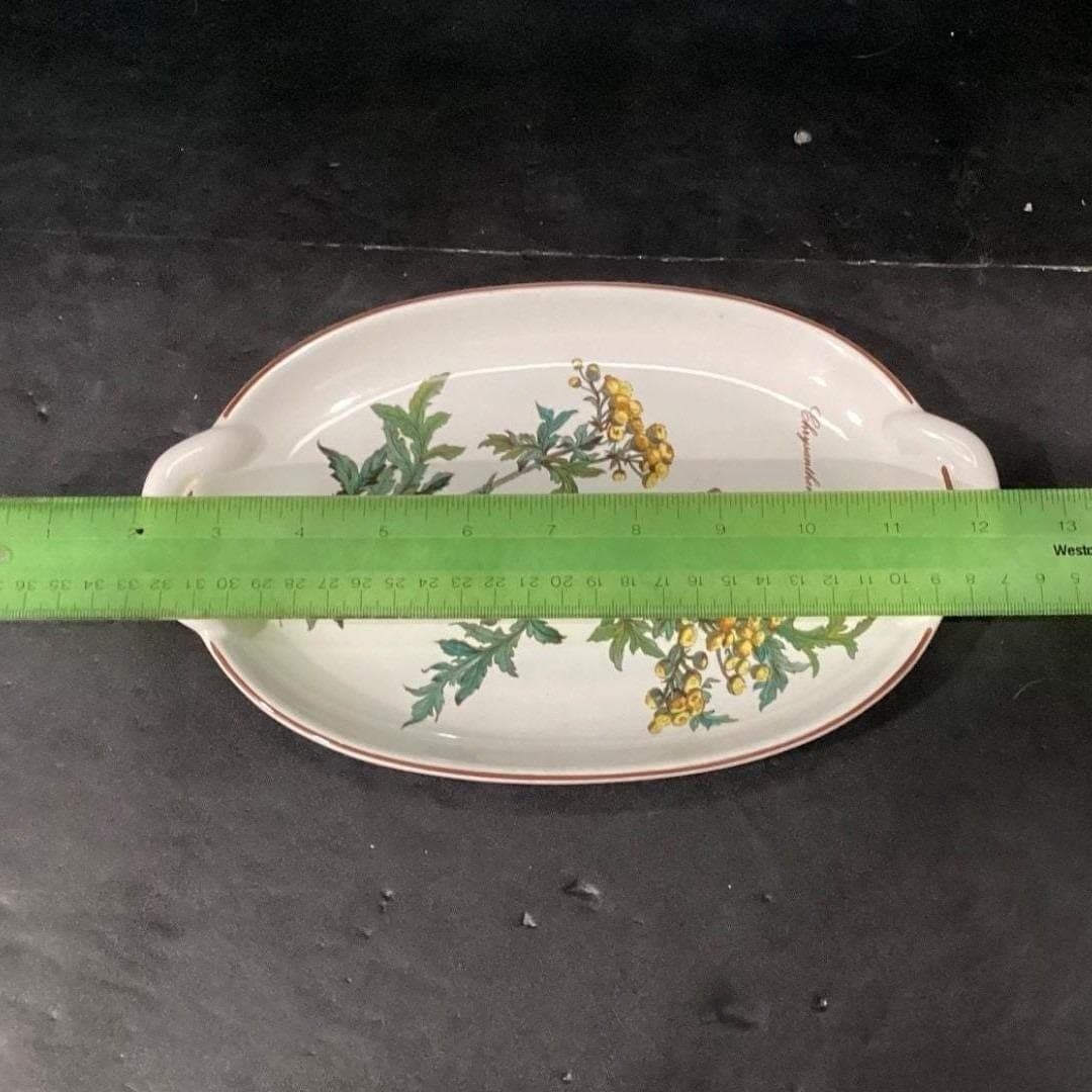 Villeroy & Boch Botanica Handled Pickle Tray, Chrysanthemum Parthenium, Serving - Thumbnail 7