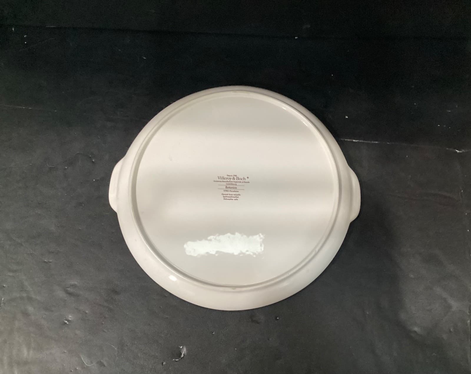 Villeroy and Boch Botanica Knautia Arvensis Tab Handled 12" Cake Plate Platter - Thumbnail 4
