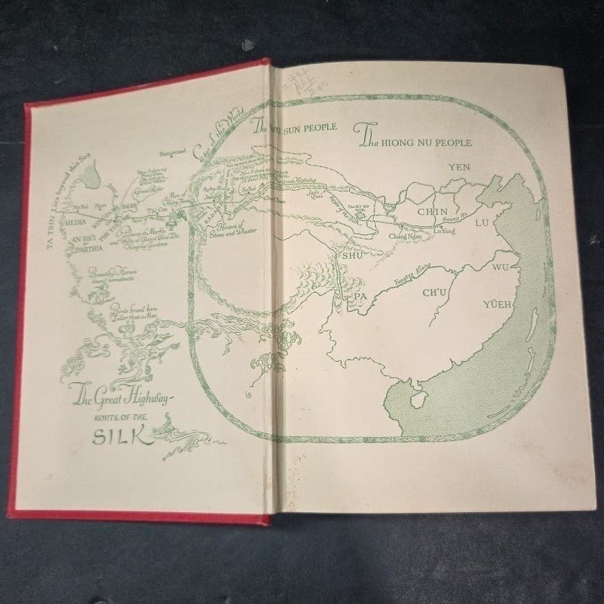 Silk A Legend Samuel Merwin 1923 NC Wyeth Illustrated Hardcover 3rd Impression - Thumbnail 3