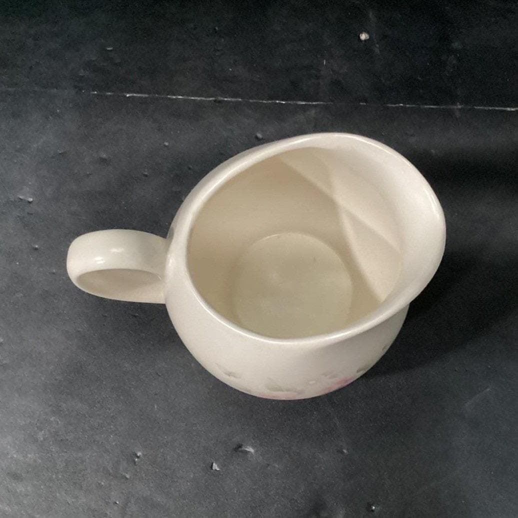 Pfaltzgraff Tea Rose Creamer, Stoneware Floral Pitcher, Tableware, Cottagecore - Thumbnail 4