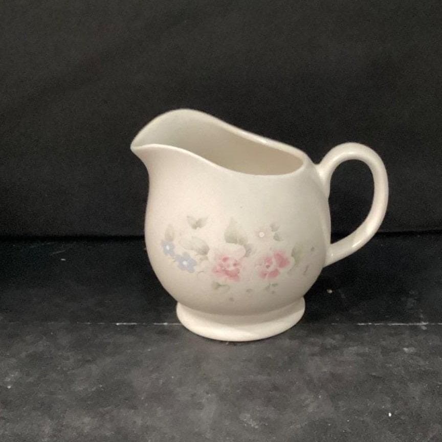 Pfaltzgraff Tea Rose Creamer, Stoneware Floral Pitcher, Tableware, Cottagecore - Thumbnail 9