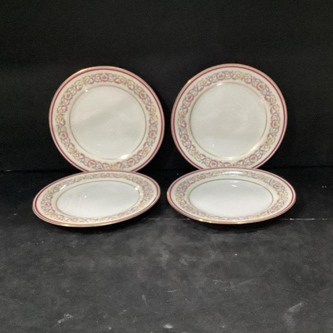 Charles Ahrenfeldt Limoges Salad Plates, Set of 4, France Dishes, Dinnerware - Thumbnail 2