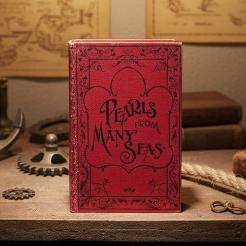 Pearls From Many Seas Rev J B McClure Antique 1897 Red Hardcover Book Chicago
