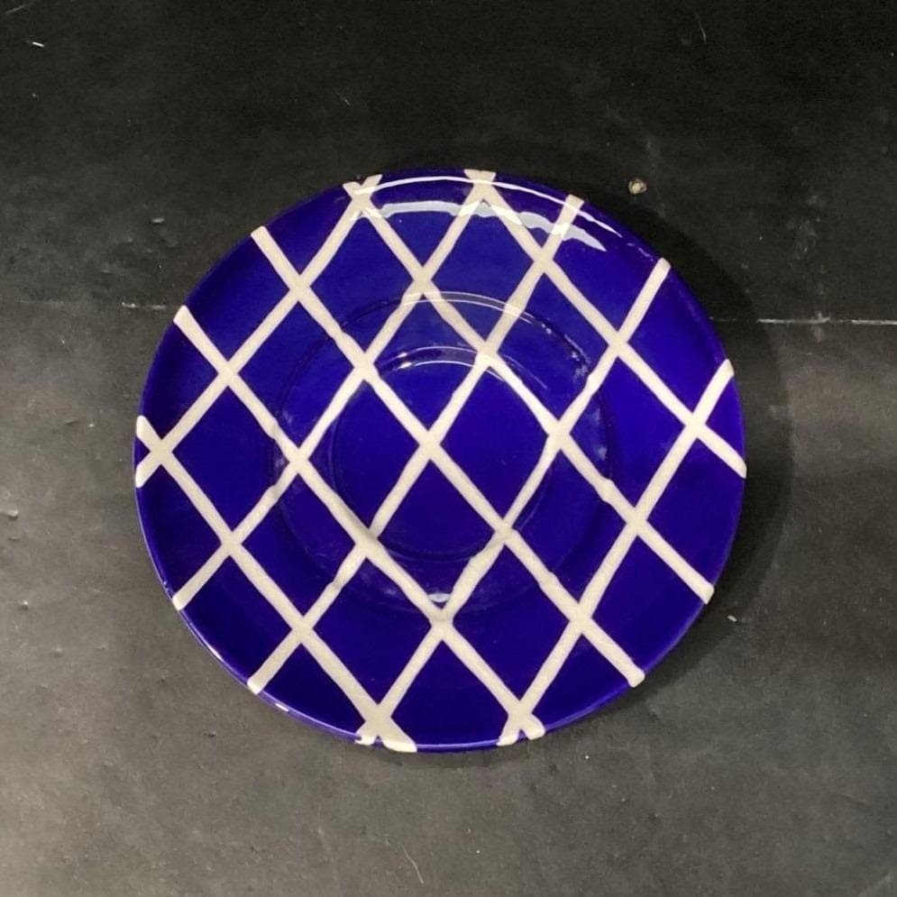 Pacific Rim Blue Salad Plates, Set of 4, Multi-patterned Dishes, Dinnerware - Thumbnail 6