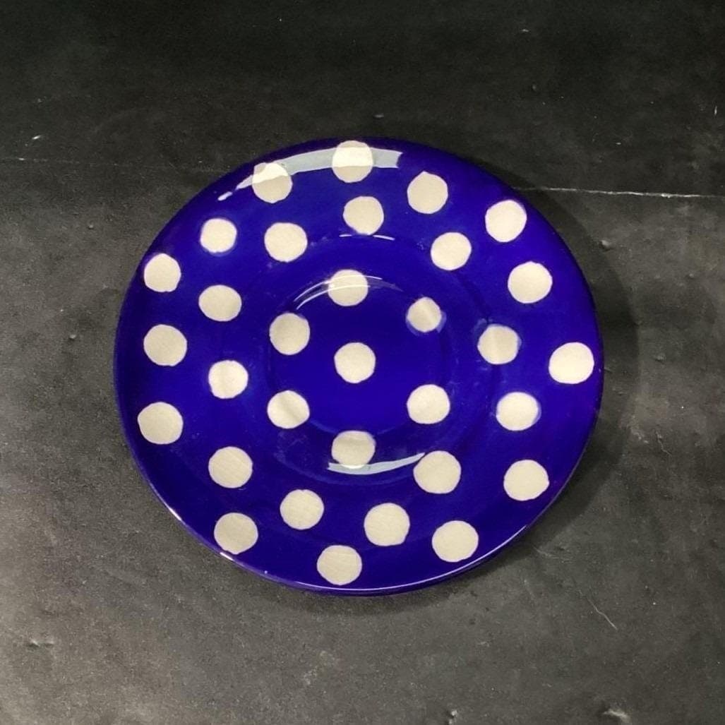 Pacific Rim Blue Salad Plates, Set of 4, Multi-patterned Dishes, Dinnerware - Thumbnail 4