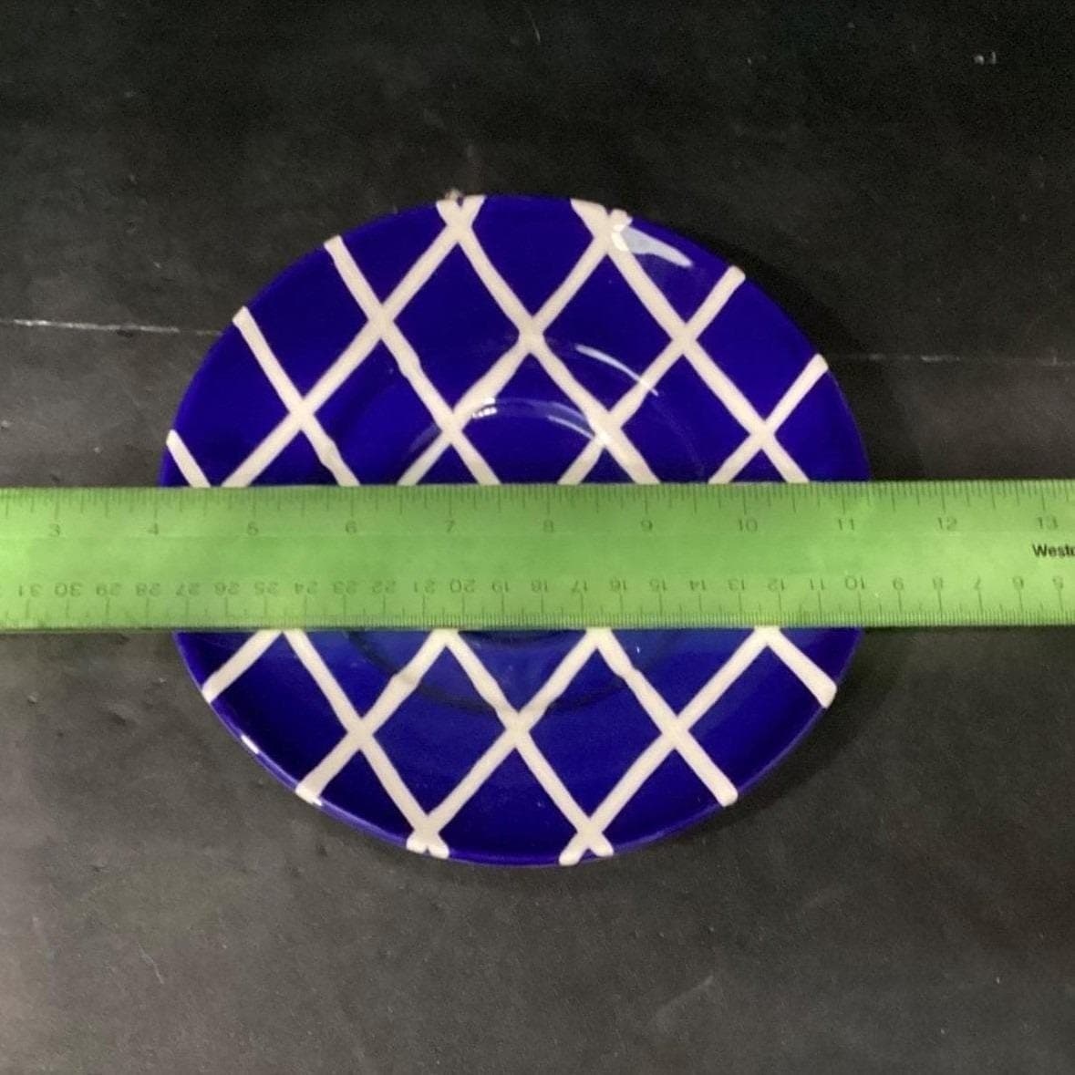 Pacific Rim Blue Salad Plates, Set of 4, Multi-patterned Dishes, Dinnerware - Thumbnail 3