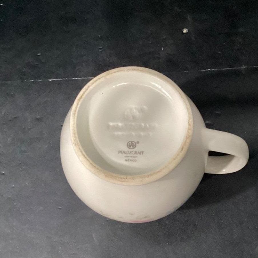 Pfaltzgraff Tea Rose Creamer, Stoneware Floral Pitcher, Tableware, Cottagecore - Thumbnail 5