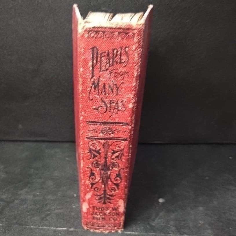 Pearls From Many Seas Rev J B McClure Antique 1897 Red Hardcover Book Chicago - Thumbnail 9