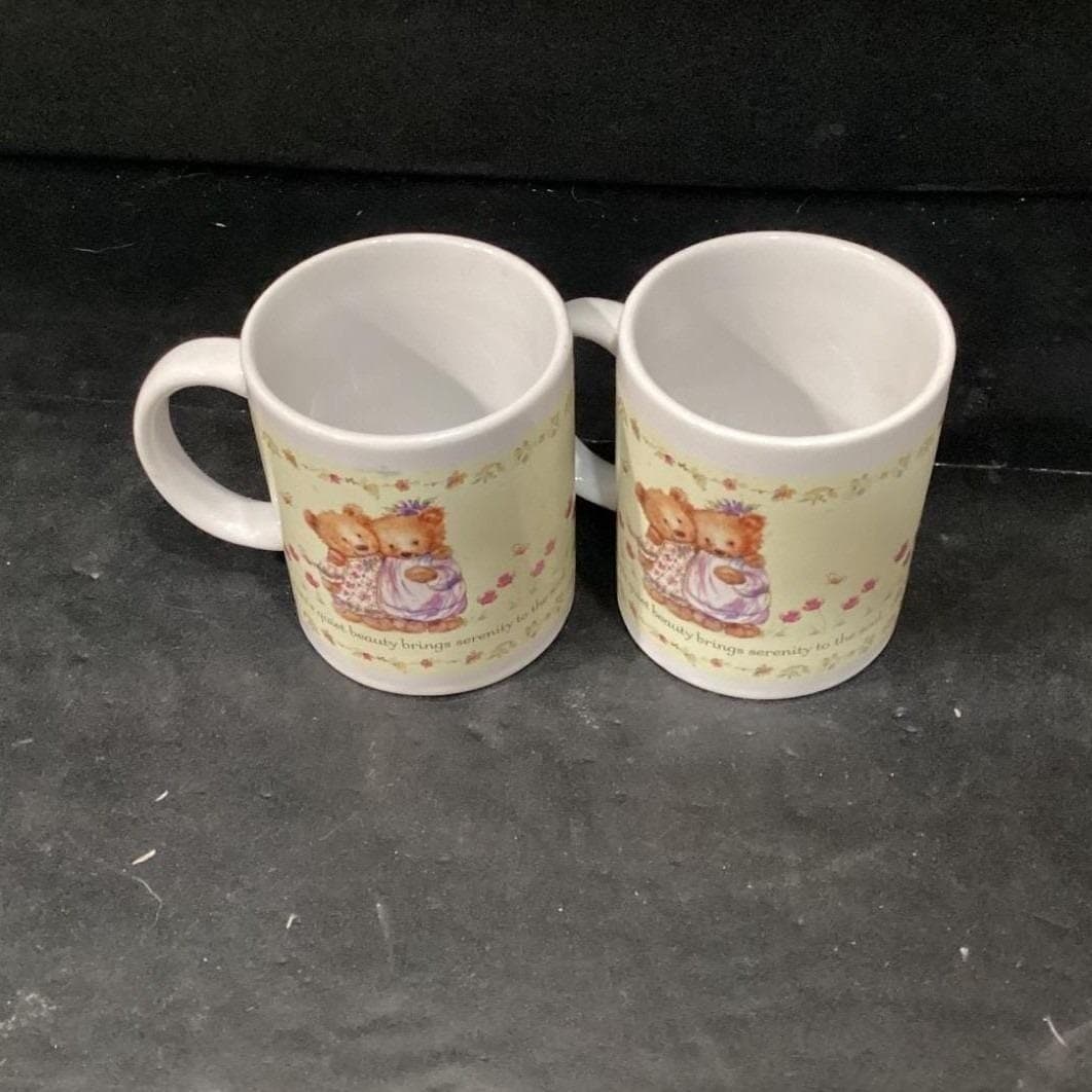 Hallmark Bears Natures Quiet Beauty Coffee Cups, Set of 2, Mugs, Drinkware - Thumbnail 3
