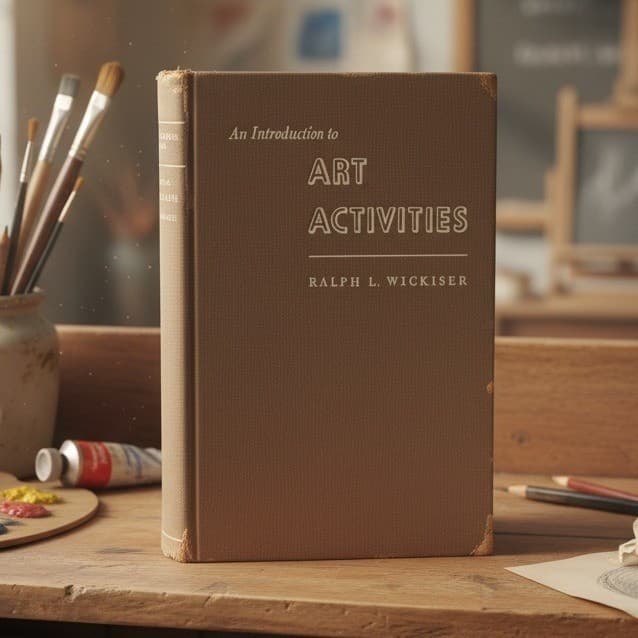 An Introduction to Art Activities Ralph L Wickiser 1947 Hardcover Art Textbook