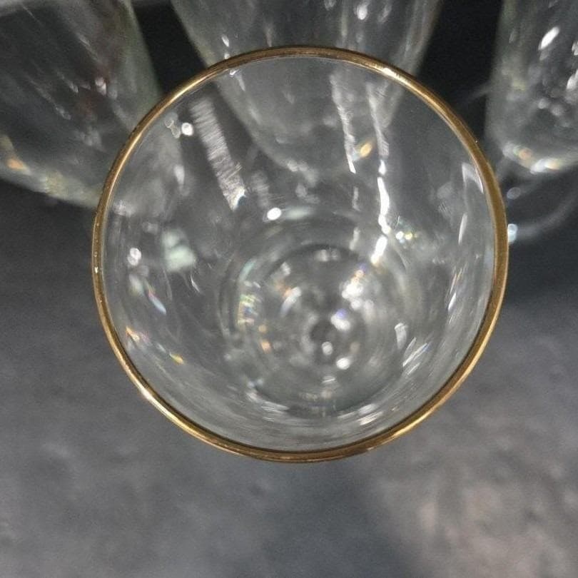 Budweiser Clydesdales Pilsner Glasses, Set of 4, Gold Rimmed Stemware, Drinkware - Thumbnail 7