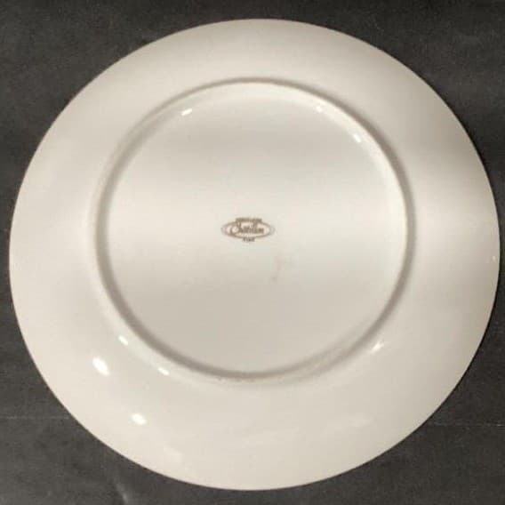 Chatillon Porcelain 50th Anniversary Collector Plate, Vintage Dish, Gold Accents - Thumbnail 4