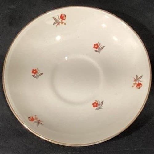 Cunningham & Pickett "Cardinal" Teacup and Saucer, Hand Decorated Tableware - Thumbnail 13