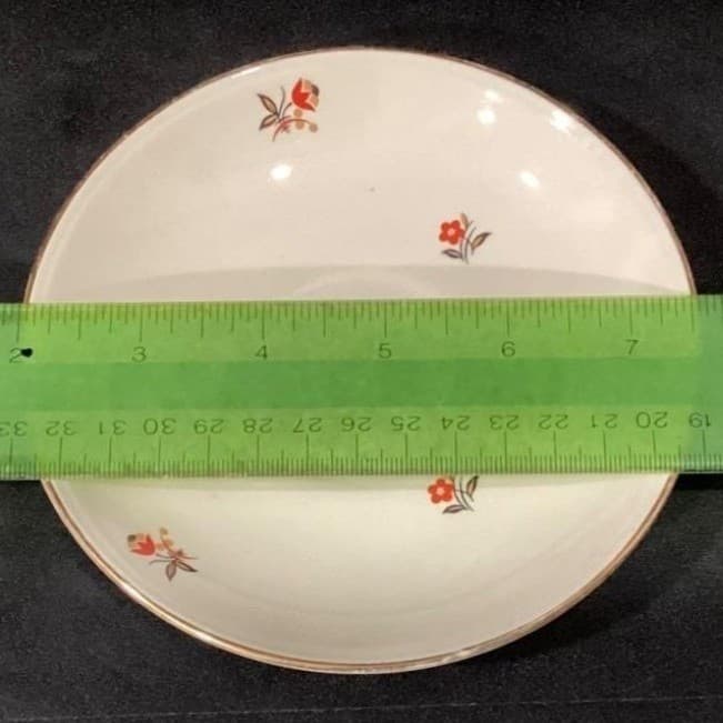 Cunningham & Pickett "Cardinal" Teacup and Saucer, Hand Decorated Tableware - Thumbnail 4
