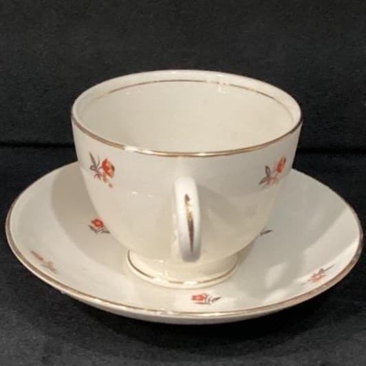 Cunningham & Pickett "Cardinal" Teacup and Saucer, Hand Decorated Tableware - Thumbnail 11