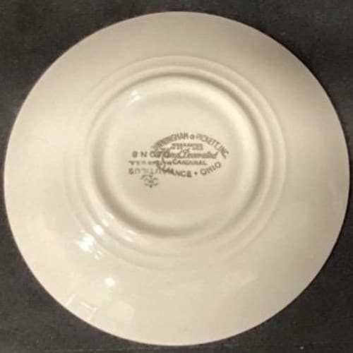 Cunningham & Pickett "Cardinal" Teacup and Saucer, Hand Decorated Tableware - Thumbnail 8