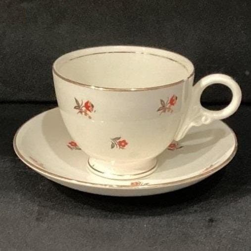 Cunningham & Pickett "Cardinal" Teacup and Saucer, Hand Decorated Tableware - Thumbnail 10