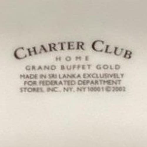 Charter Club Grand Buffet Pasta Bowl #6198923, Vintage Porcelain Dinnerware - Thumbnail 4