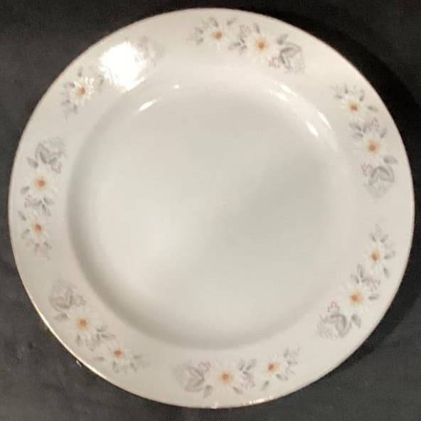 Snowflower by China Salad Plates, Set of 2, Vintage Multicolor Floral Porcelain - Thumbnail 5
